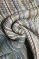 High Roll Neck Knitted Stripe Tassel Poncho - Fashion Scarf World
