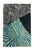 Abstract Waves & Stripes Print Silk Scarf