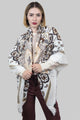 Orchid Paisley Print Blanket Wrap - Fashion Scarf World