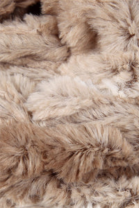 Wide Furry Ruffle Pull Through Scarf - Fashion Scarf World