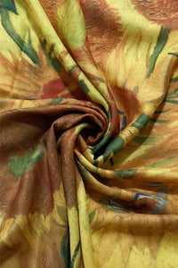 Van Gogh Twelve Sunflowers Print Scarf - Fashion Scarf World