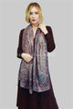 Paisley Metallic Thread Pashmina Scarf - Fashion Scarf World