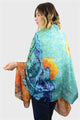 Impressionist Oil Painting Sunset Silk Scarf - Fashion Scarf World