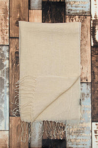 Versatile Classic Plain Tassel Linen Scarf - Fashion Scarf World