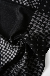 Hounds-tooth Multi Check Frayed Unisex Scarf - Fashion Scarf World
