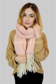 Speckled Fluffy Tassel Blanket Wrap - Fashion Scarf World