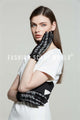 Crinkle Yarn Tartan Gloves - Fashion Scarf World