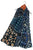 Tie Dye Floral Daisy Print Frayed Scarf