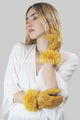Faux Fur Trim & Snakeskin Print Touch - Fashion Scarf World
