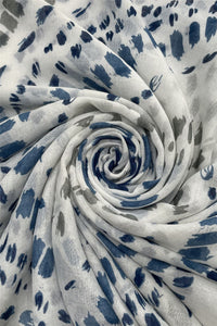 Shibori Tie Dye Inspired Tassel Scarf