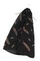 Metallic Feather Print Scarf