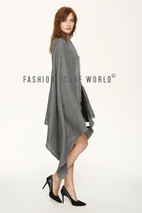 Cosy Plain Coloured Frayed Scarf - Fashion Scarf World