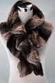 Two Tone Faux Fur Scarf (Wide) - Fashion Scarf World
