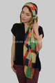 Block Colour Patchwork Silk Scarf - Fashion Scarf World