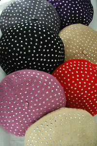 Square Studs Beret - Fashion Scarf World