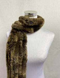Wide Real Fur Scarf