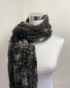 Wide Real Fur Scarf