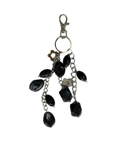 Clearance Beaded Charm Keyring with Flowers (Pack of 12)