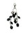 Clearance Beaded Charm Keyring with Flowers (Pack of 12)