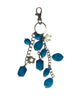Clearance Beaded Charm Keyring with Flowers (Pack of 12)