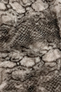 Snakeskin Print Faux Fur Soft Snood - Fashion Scarf World