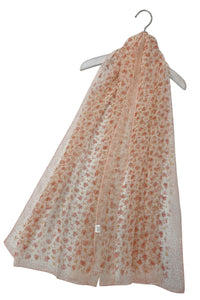 Ditsy Floral Print Chiffon Scarf