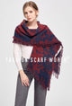 Block Diamond Shape Colour Blanket Wrap - Fashion Scarf World