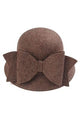 Bow bucket Felt Hat - Fashion Scarf World