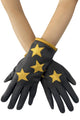 Star Print Suede Touchscreen Gloves