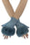 Plait Knit Faux Fur Fingerless Gloves