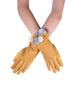 Mini Real Fur Mix Pom Pom Plain Touchscreen Gloves - Fashion Scarf World