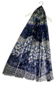 Metallic Thread Ditsy Floral & Leopard Print Scarf - Fashion Scarf World