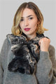 Two Tone Faux Fur Scarf (Wide) - Fashion Scarf World