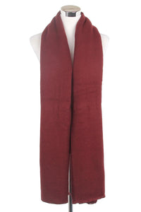 Cosy Plain Coloured Frayed Scarf - Fashion Scarf World