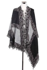 Block Diamond Shape Colour Blanket Wrap - Fashion Scarf World
