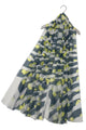 Abstract Zebra & Leopard Print Frayed Scarf