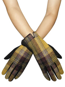 Traditional Tartan Touchscreen Gloves