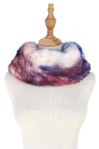 Colourful Faux Fur Snood - Fashion Scarf World