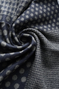 Dot, Tartan & Hounds - tooth Print Frayed Men Scarf - Fashion Scarf World