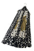 Contrast Polka Dot Pumpkin Silk Scarf