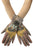 Art Impressionist Cat Print Touchscreen Suede Gloves