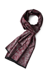 Soft Paisley Print Frayed Unisex Scarf - Fashion Scarf World