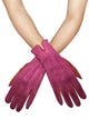 Two Tone Suede Effect Touchscreen Gloves
