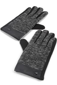 Tweed Snap Button Men Gloves - Fashion Scarf World
