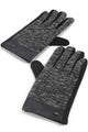 Tweed Snap Button Men Gloves - Fashion Scarf World