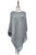 Plain Knitted Tassel Poncho - Fashion Scarf World