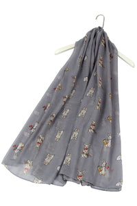 Countryside Rabbit Printed Scarf - Fashion Scarf World