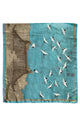 Opulent Japanese Cranes Scene Art Print Silk Scarf
