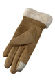 Plain Soft Faux Fur Touchscreen Gloves