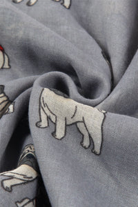 Pug Dog Printed Scarf - Fashion Scarf World